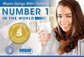 Mission Springs Water District Wins Best Tasting Municipal Water in the World