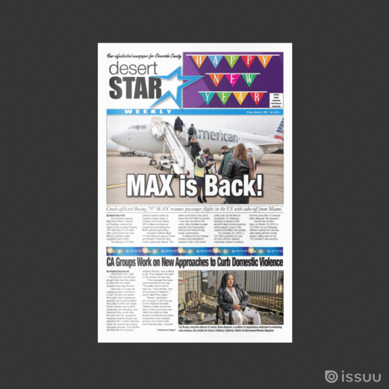 Desert Star Weekly Jan 1, 2021 issue!